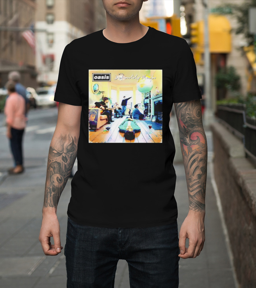 Definitely Maybe Oasis Vintage Album Cover T-Shirt