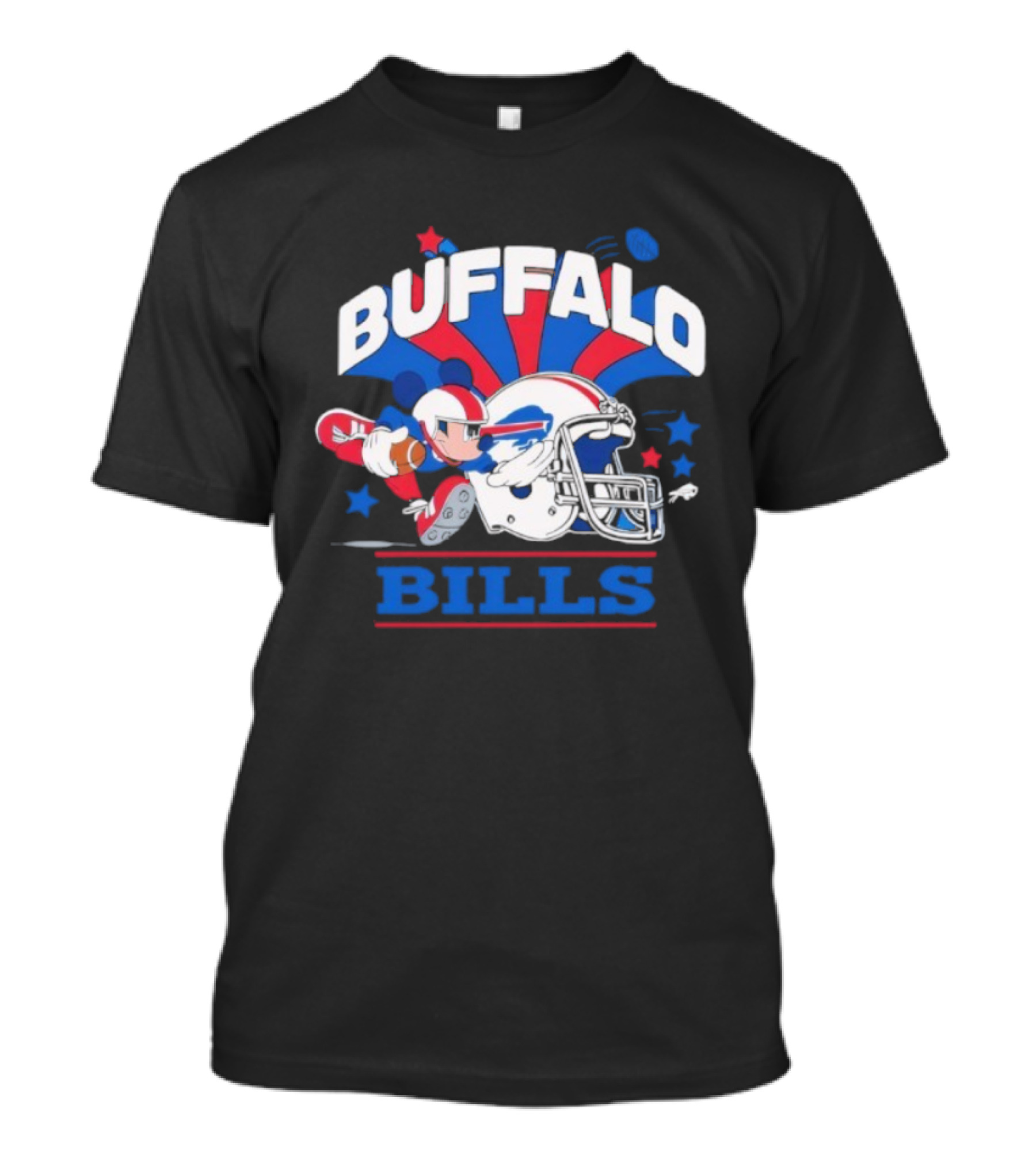Buffalo Bills Mickey Mouse Football Team Fan Apparel T-Shirt