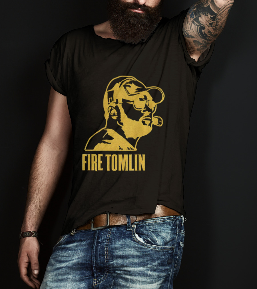 Mike Tomlin Fire Steelers Sketch Football NFL Coach T-Shirt