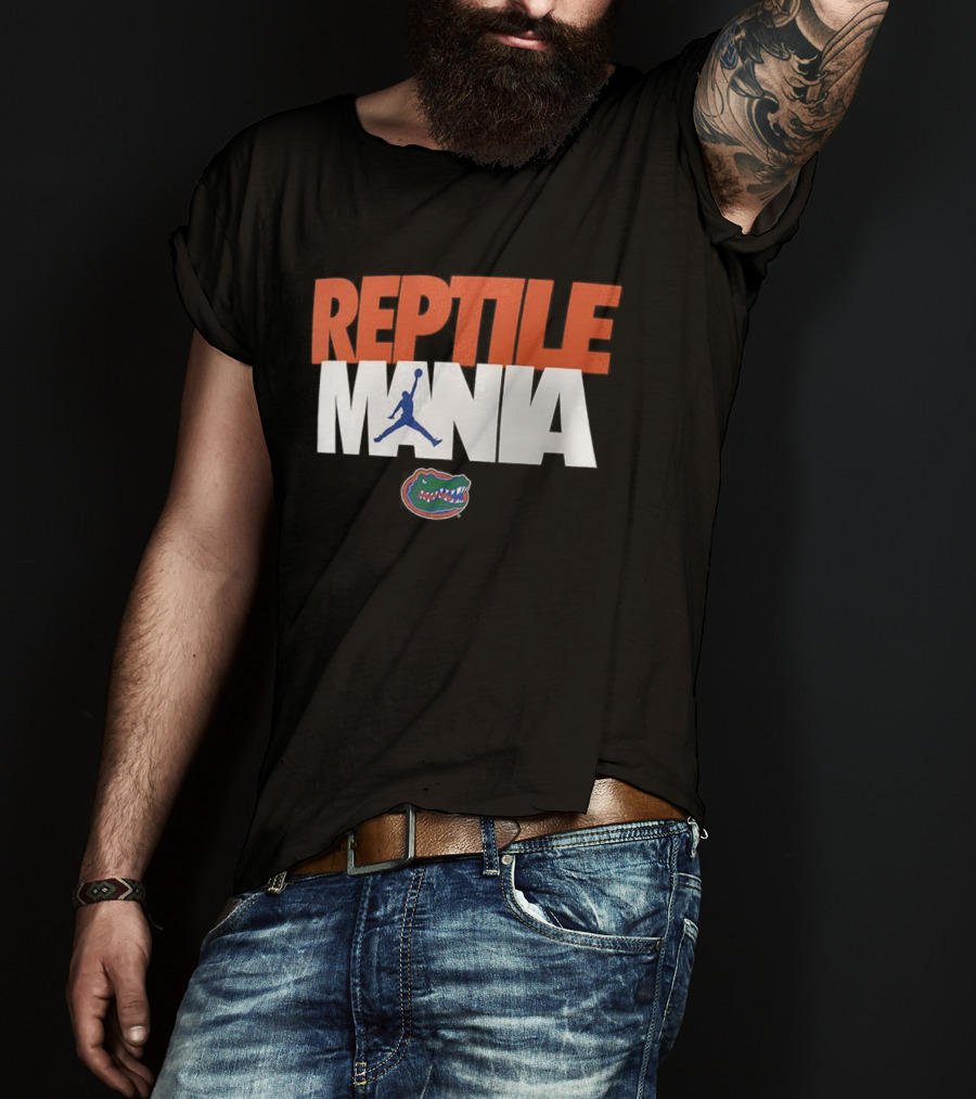 Florida Gators Reptile Mania Basketball Jump Sports Fans T-Shirt