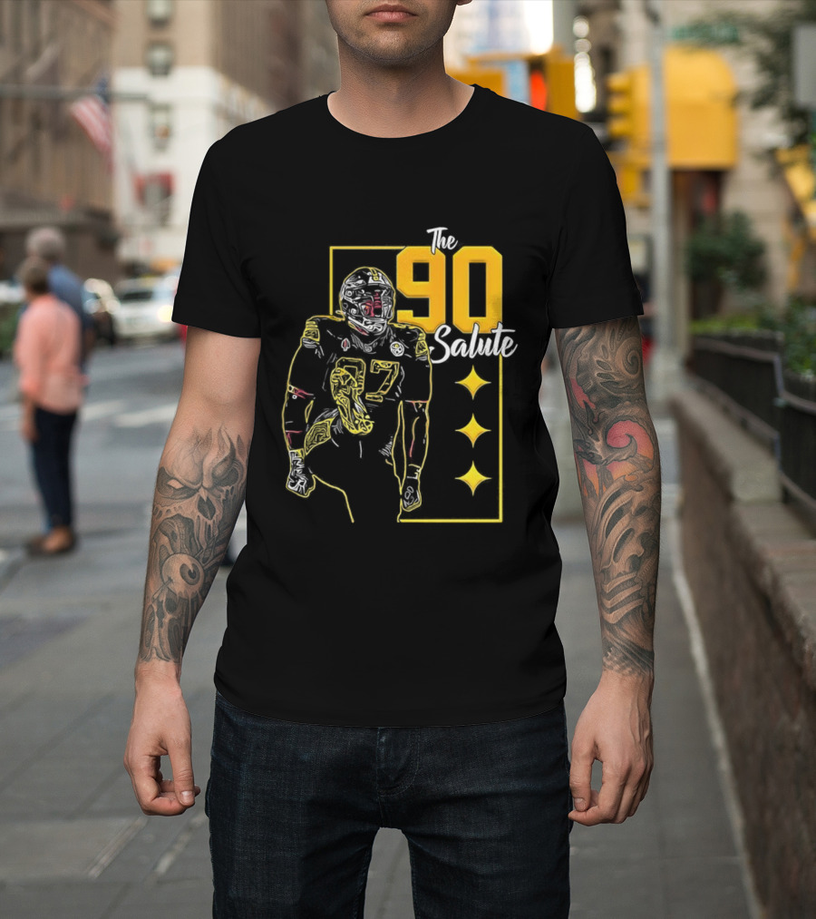Pittsburgh Steelers J Watt The 90 Salute NFL T-Shirt