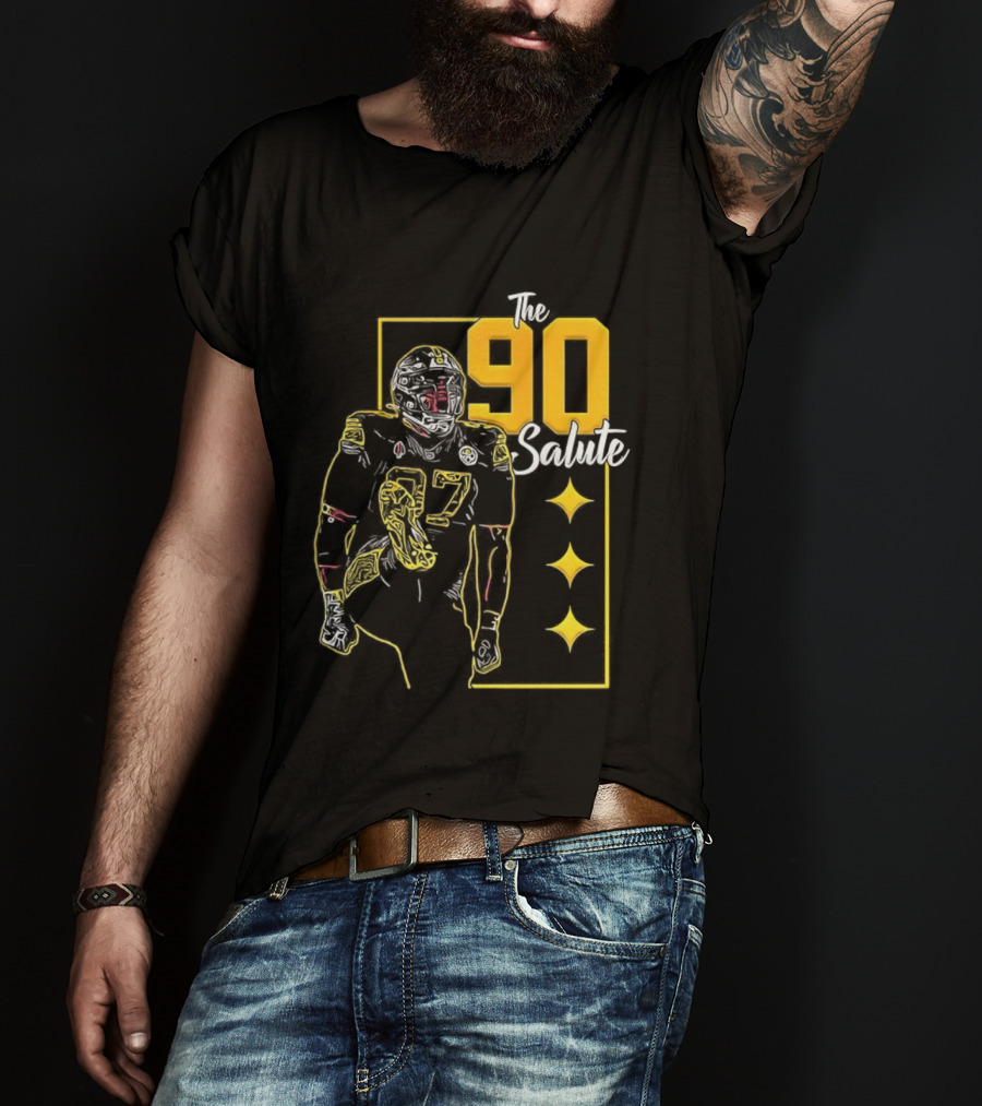 Pittsburgh Steelers J Watt The 90 Salute NFL T-Shirt