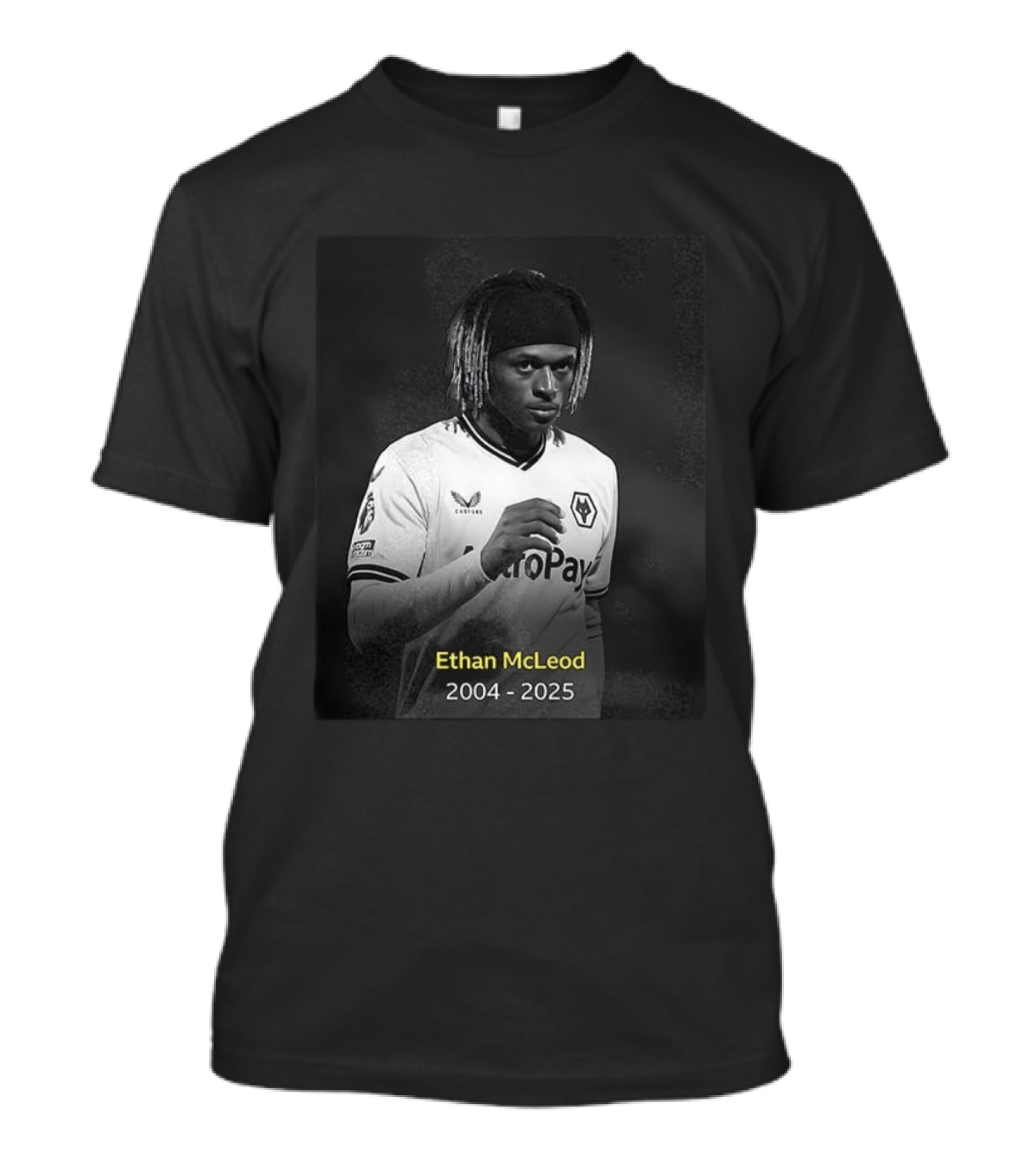Ethan McLeod 2004-2025 Wolves Player Tribute T-Shirt
