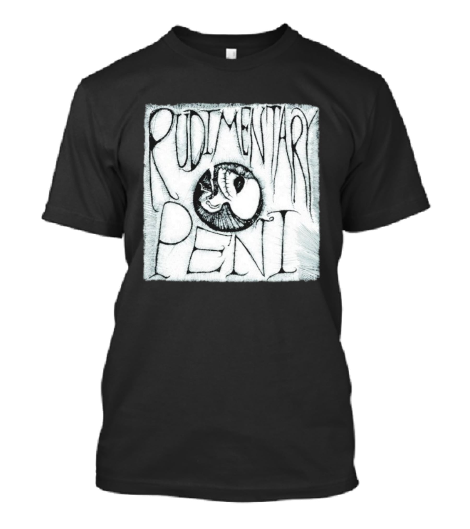 Rudimentary Peni Foetus Artwork Classic Punk Aesthetic T-Shirt