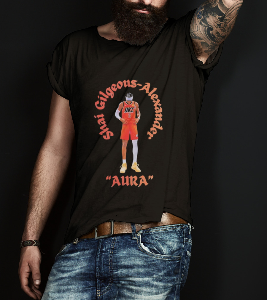 Shai Gilgeous-Alexander Aura Oklahoma City Thunder T-Shirt