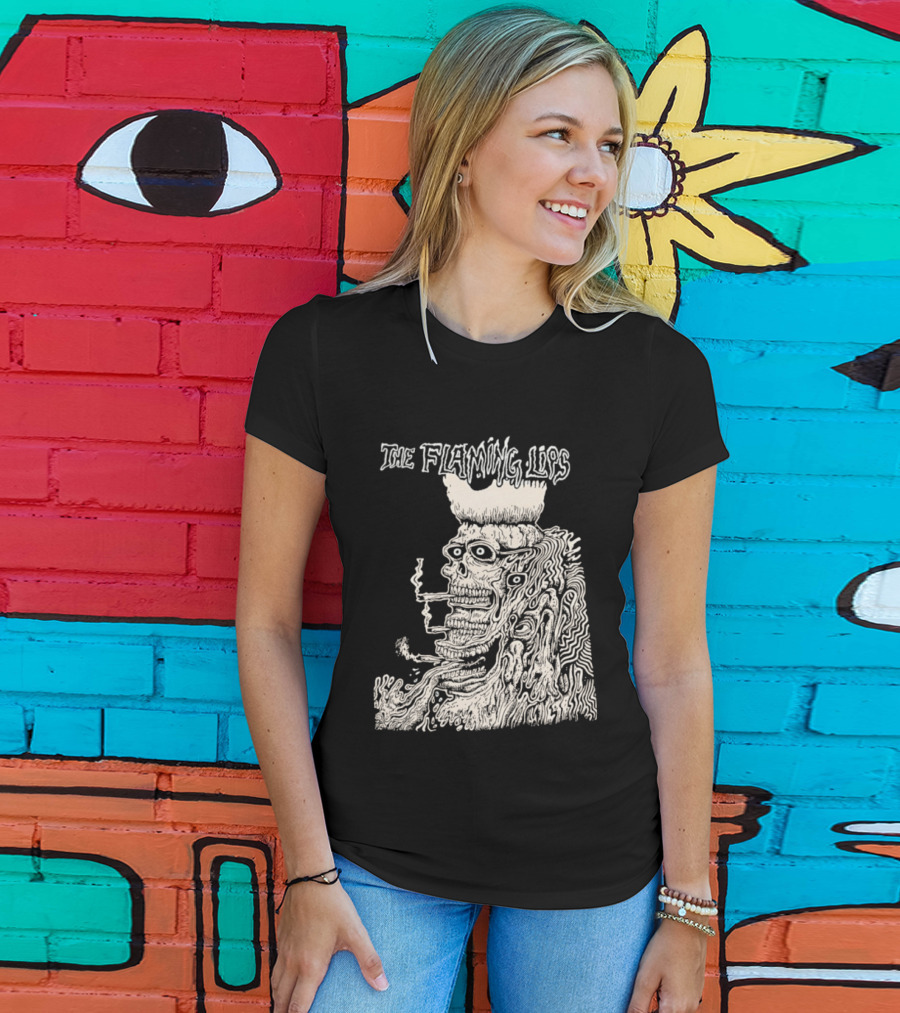The Flaming Lips Tex And The Horseheads Smoking Monster Illustration T-Shirt