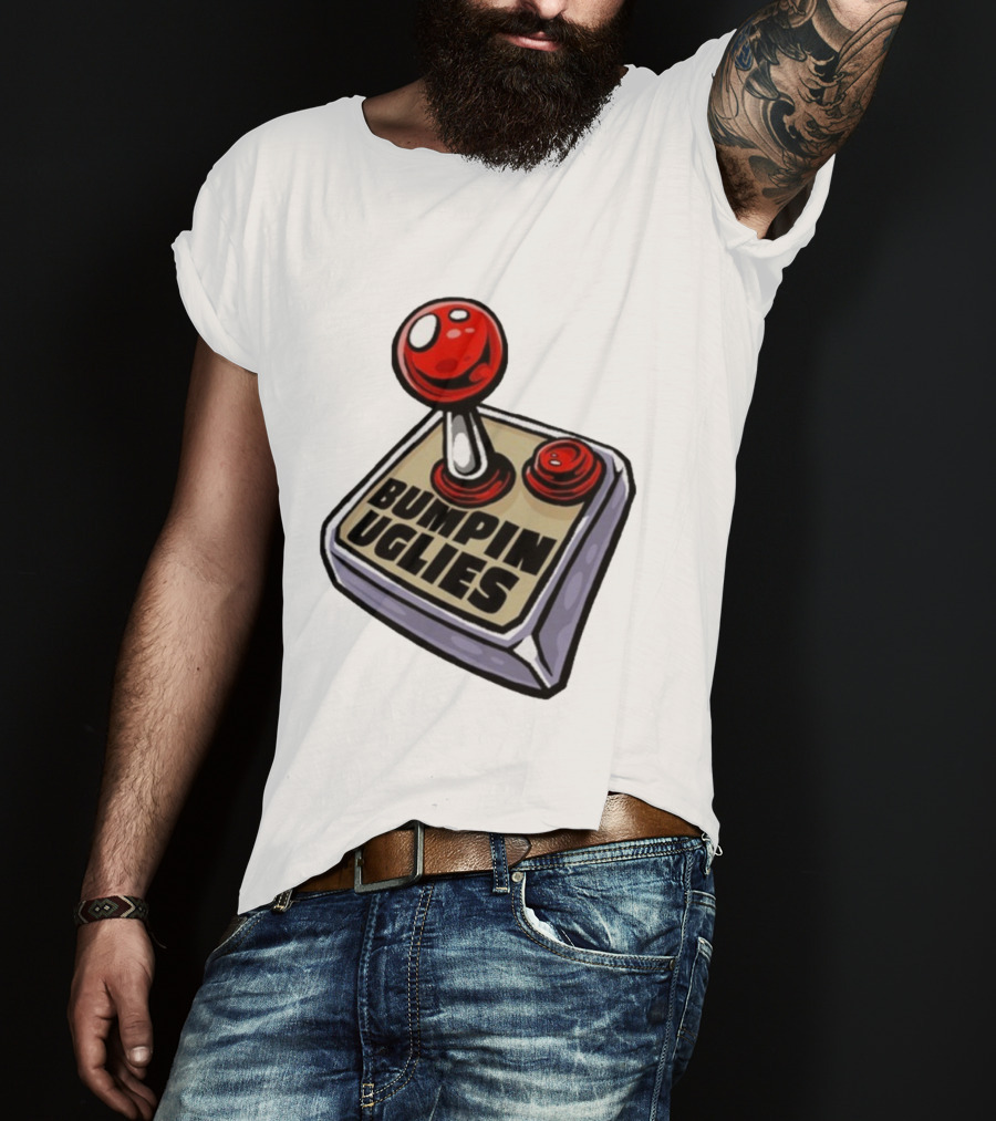 Bumpin Uglies Make It Through The Day Joystick Retro Style T-Shirt