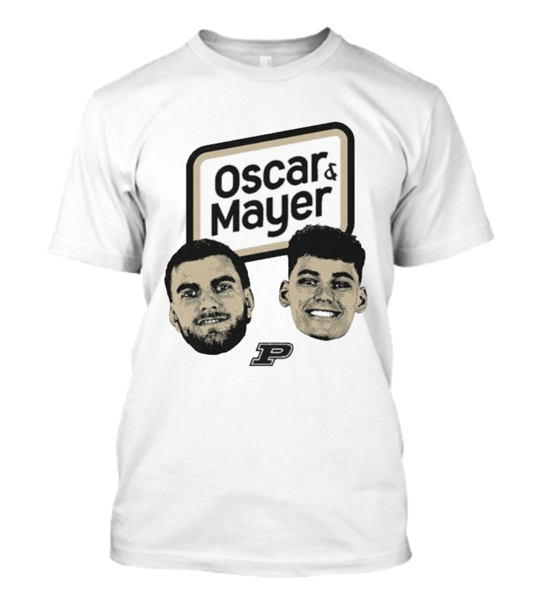 Oscar Cluff Omer Mayer Purdue Boilermakers Faces P Logo T-Shirt