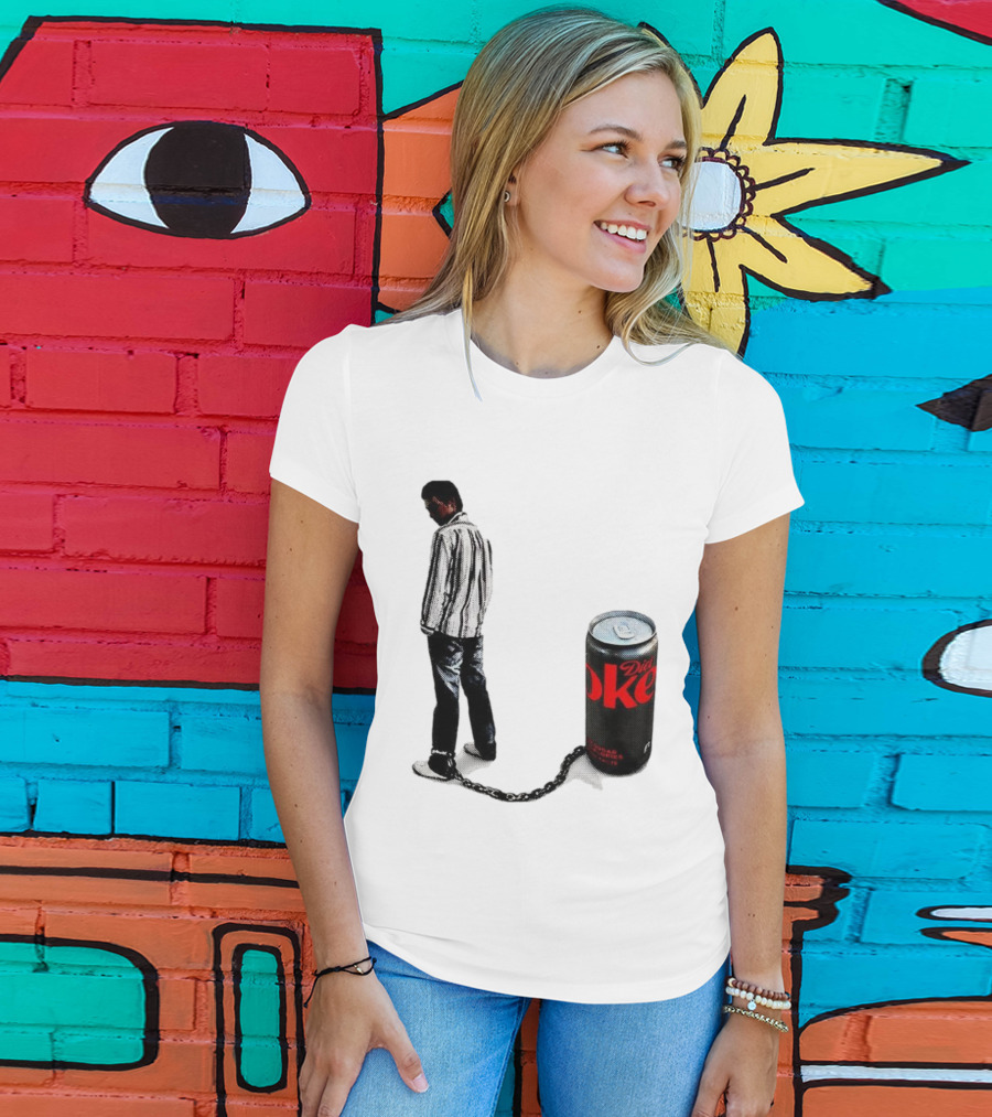 Diet Coke Freshwater Humor Tied With Chains T-Shirt