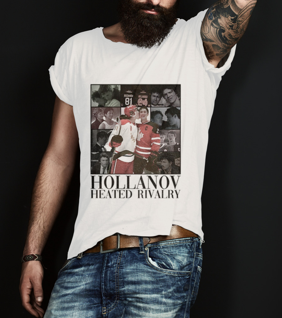 Hollanov Heated Rivalry Shane Ilya Rosanov Hollander Merry Christmas T-Shirt