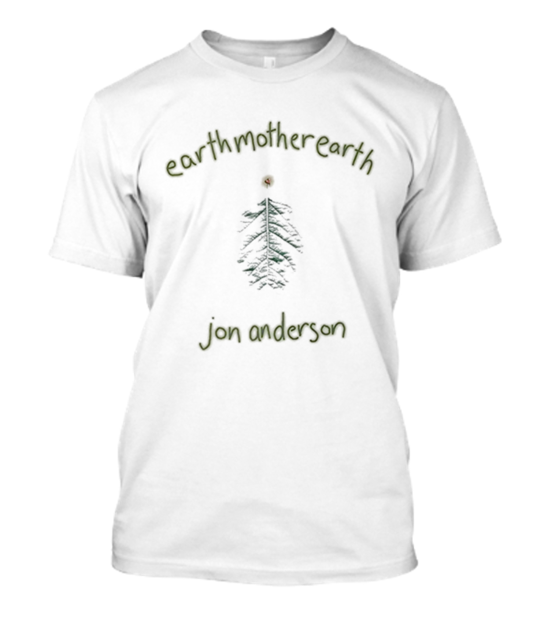 Earth Mother Earth Jon Anderson Tree Motif T-Shirt
