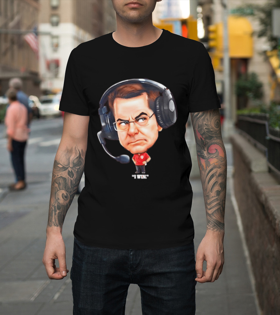 Indiana Hoosiers Coach Cartoon Headset I Won T-Shirt