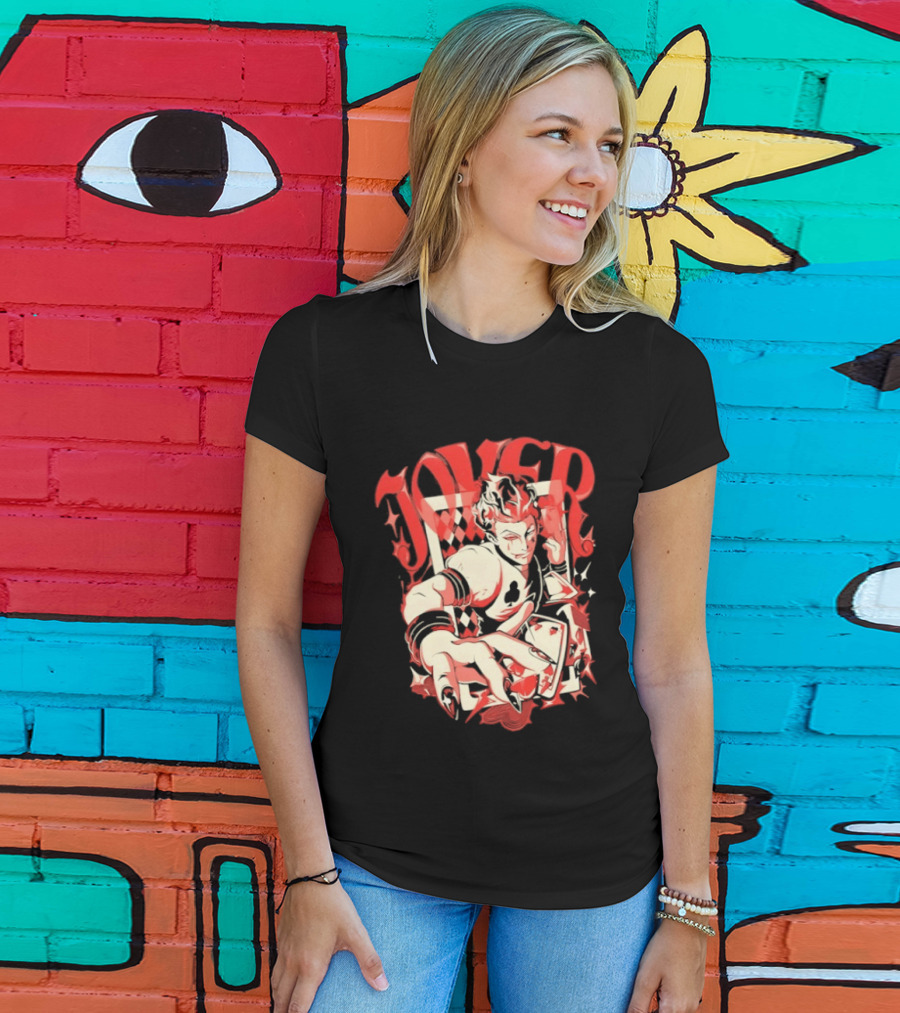 Joker Playing Cards Phantom 4 Hearts T-Shirt