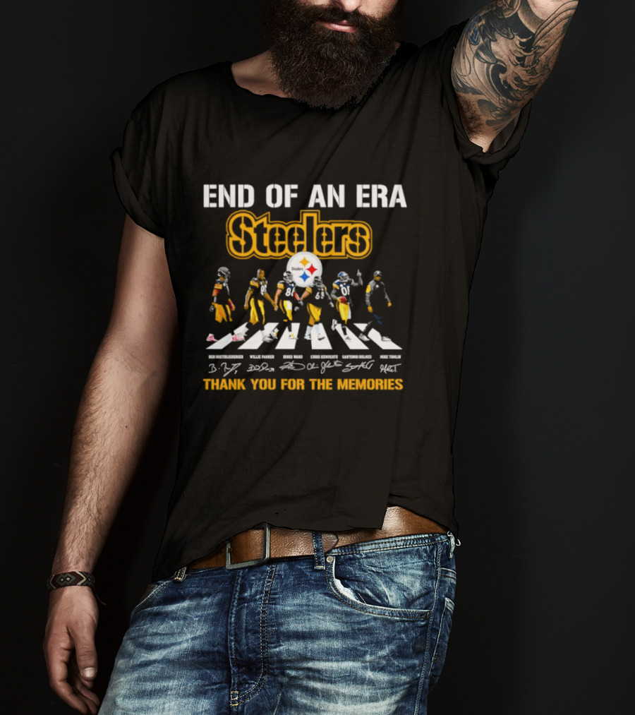 End Of An Era Steelers Thank You For The Memories T-Shirt