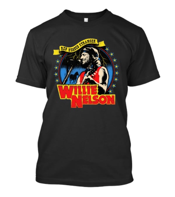 Red Headed Stranger Willie Nelson Vintage Country Music Legend T-Shirt