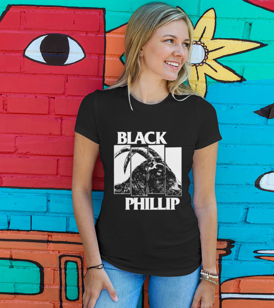 Black Phillip The Witch Goat Black Flag T-Shirt