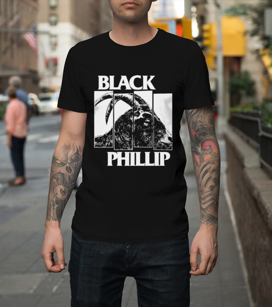 Black Phillip The Witch Goat Black Flag T-Shirt