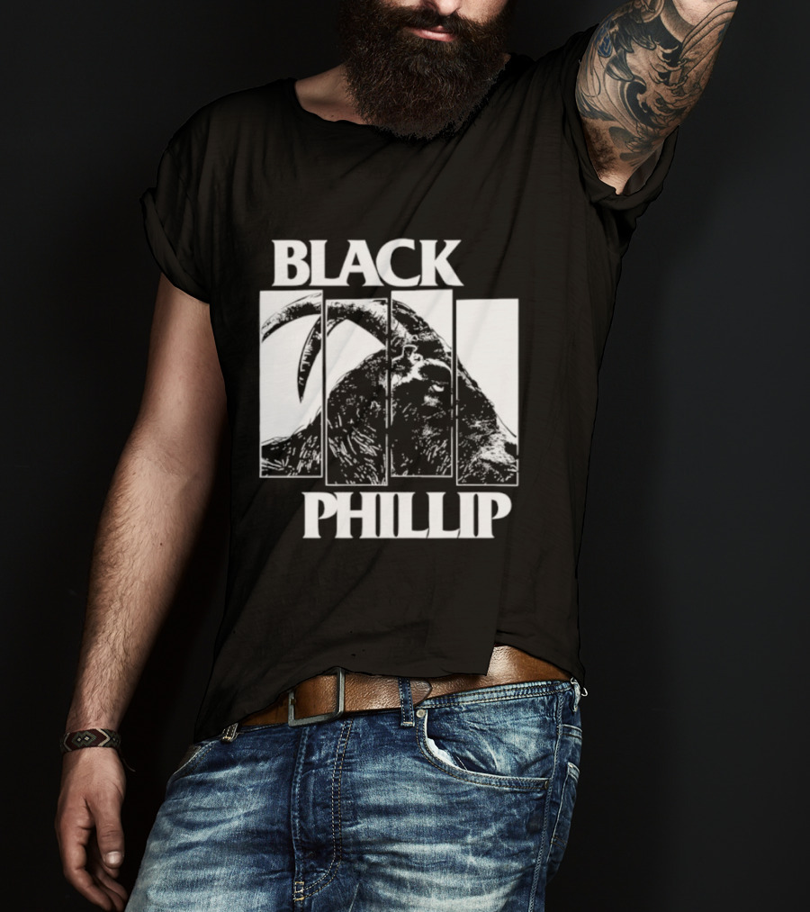 Black Phillip The Witch Goat Black Flag T-Shirt