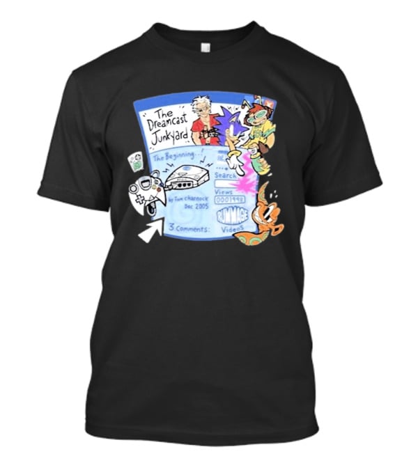 The Dreamcast Junkyard Animated AF Dec 2005 Tom Charnock Rummage Videos T-Shirt