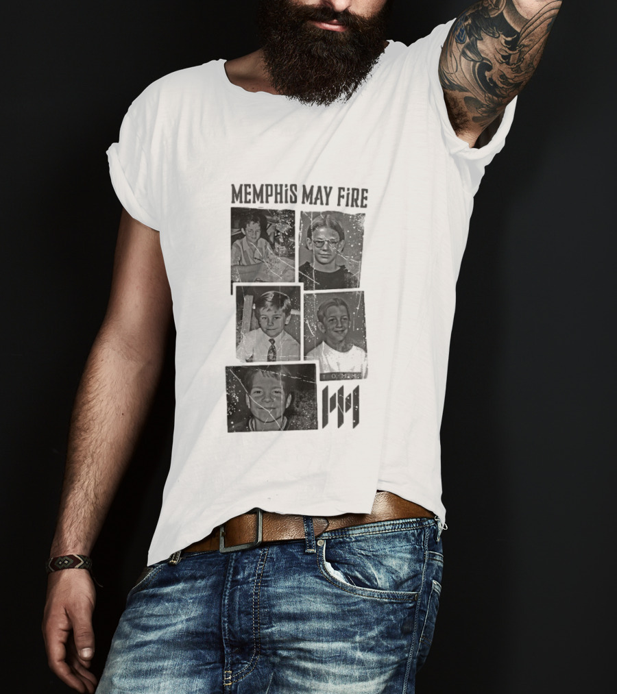Memphis May Fire Vintage School Photos Collection T-Shirt