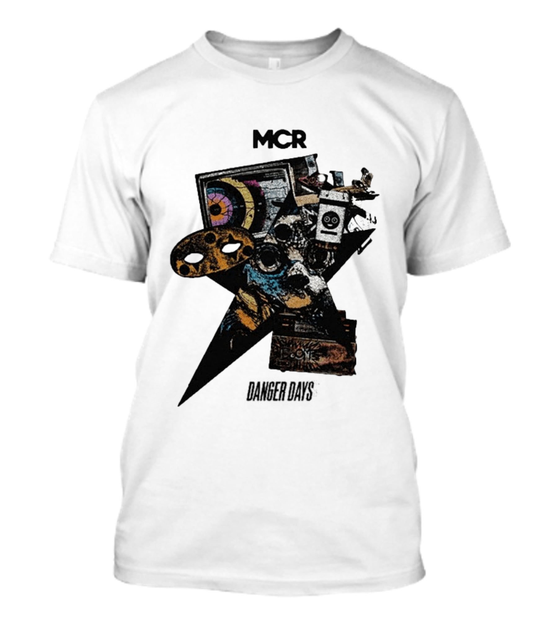 MCR Danger Days Collage Target Robot Gaming Controller T-Shirt