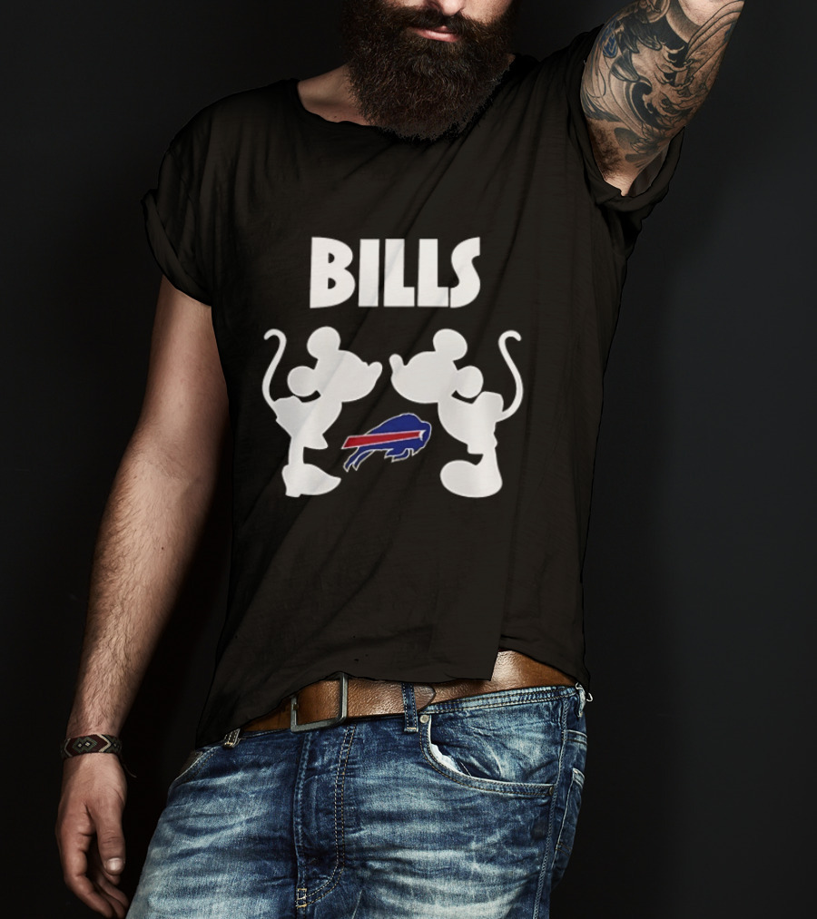 Buffalo Bills Mickey Mouse Valentine Day Together 20 T-Shirt