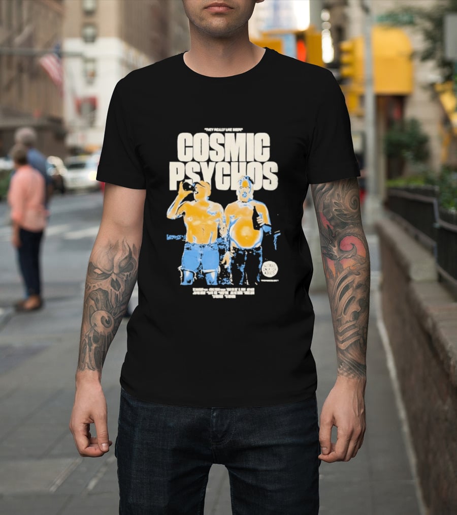 Cosmic Psychos I Really Like Beer Tour 2013 Australia T-Shirt