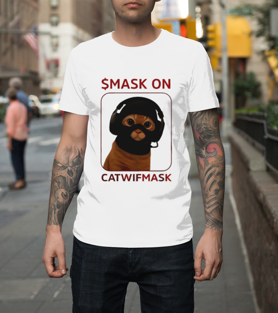 $Mask On Catwifmask T-Shirt