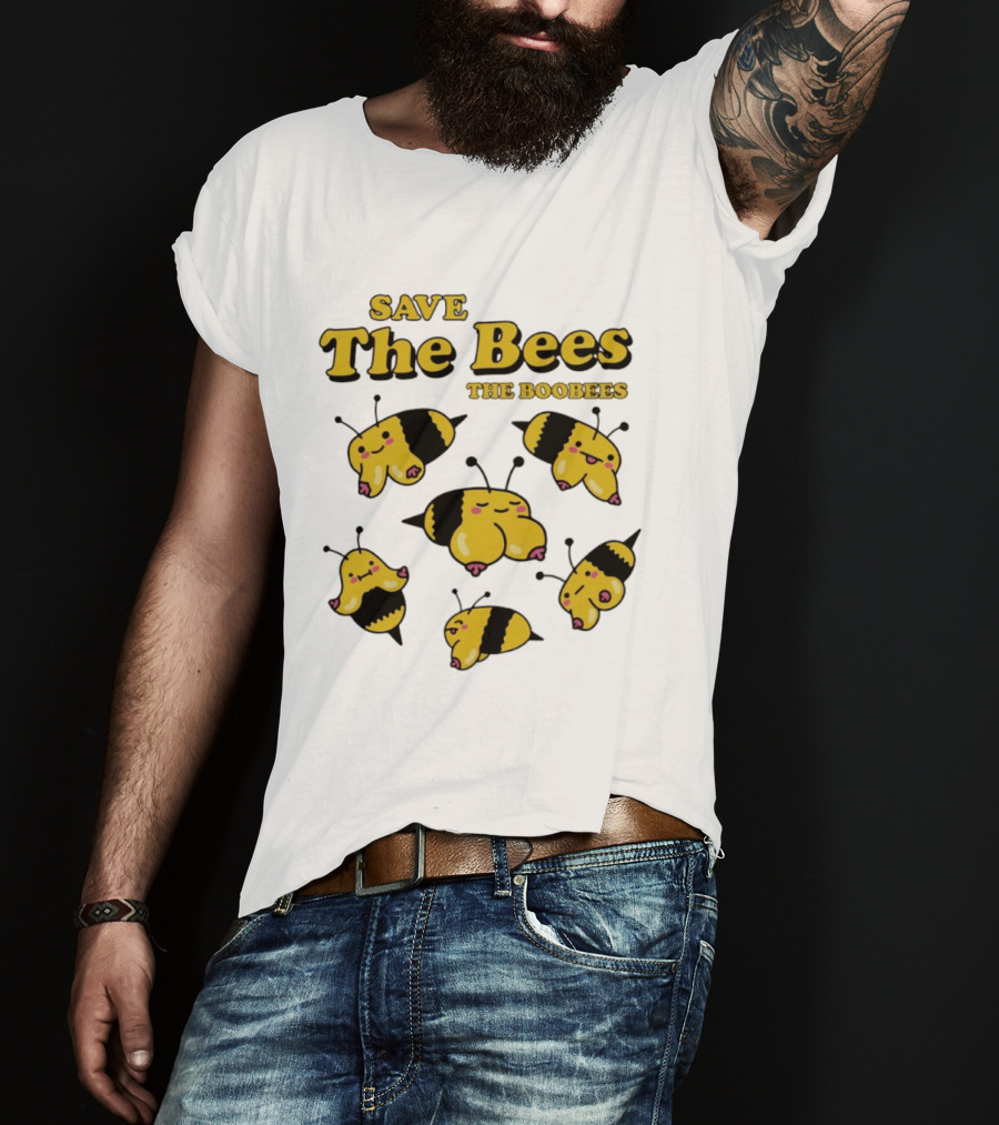 Save The Bees The Boobees Characters Fun T-Shirt