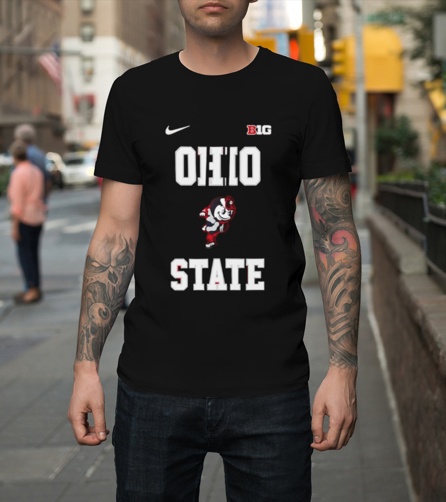 Ohio State Buckeyes Mascot Nike Big Ten 2026 Jim Jackson T-Shirt