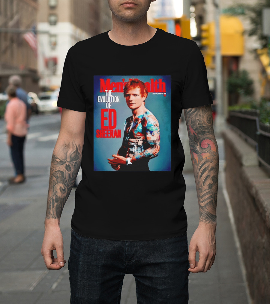 Men's Health UK January February Issue The Evolution Of Ed Sheeran T-Shirt