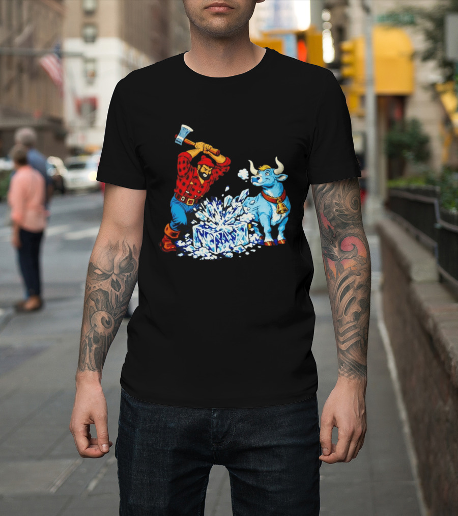 Paul Bunyan Anti Ice Minnesota Resist Fascists Political T-Shirt