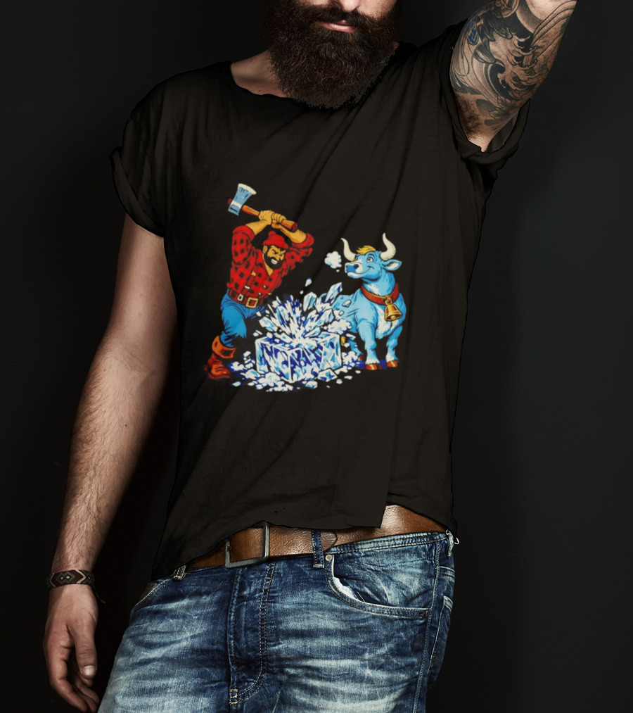 Paul Bunyan Anti Ice Minnesota Resist Fascists Political T-Shirt