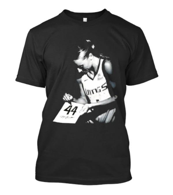 Paige Bueckers 44 Dallas Wings Basketball Women's Team Jersey T-Shirt