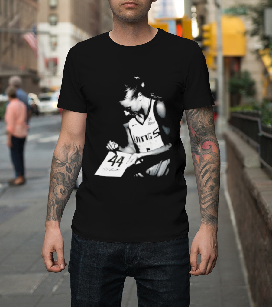 Paige Bueckers 44 Dallas Wings Basketball Women's Team Jersey T-Shirt