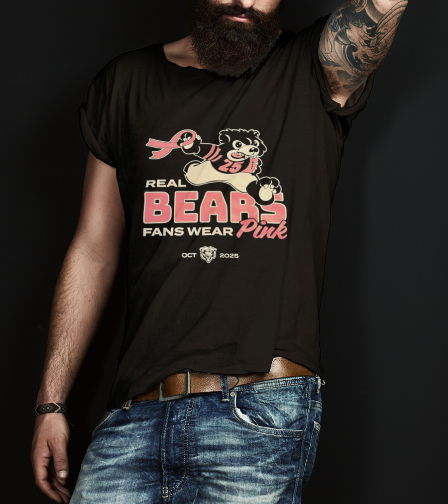 Real Bears Fans Wear Pink October 2025 T-Shirt