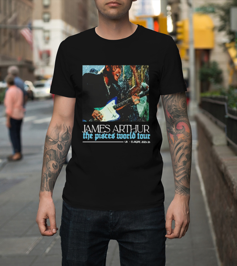 JAMES ARTHUR The Pisces World Tour UK Europe 2023/24 T-Shirt