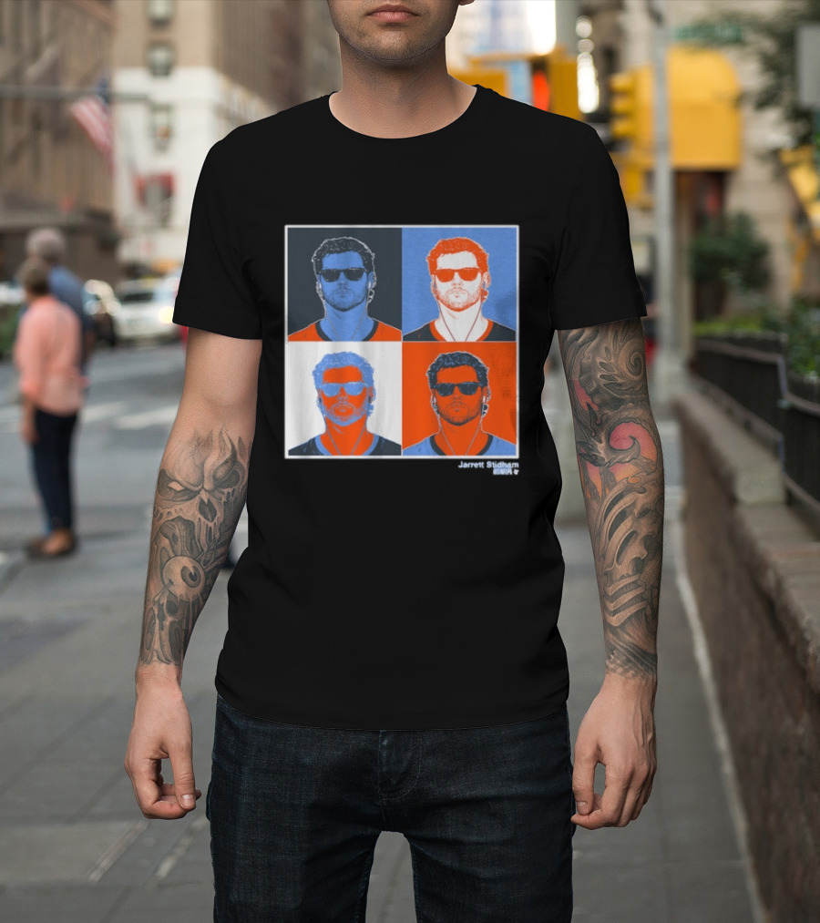 Jarrett Stidham Pop Art Style Sunglasses Quadrant T-Shirt