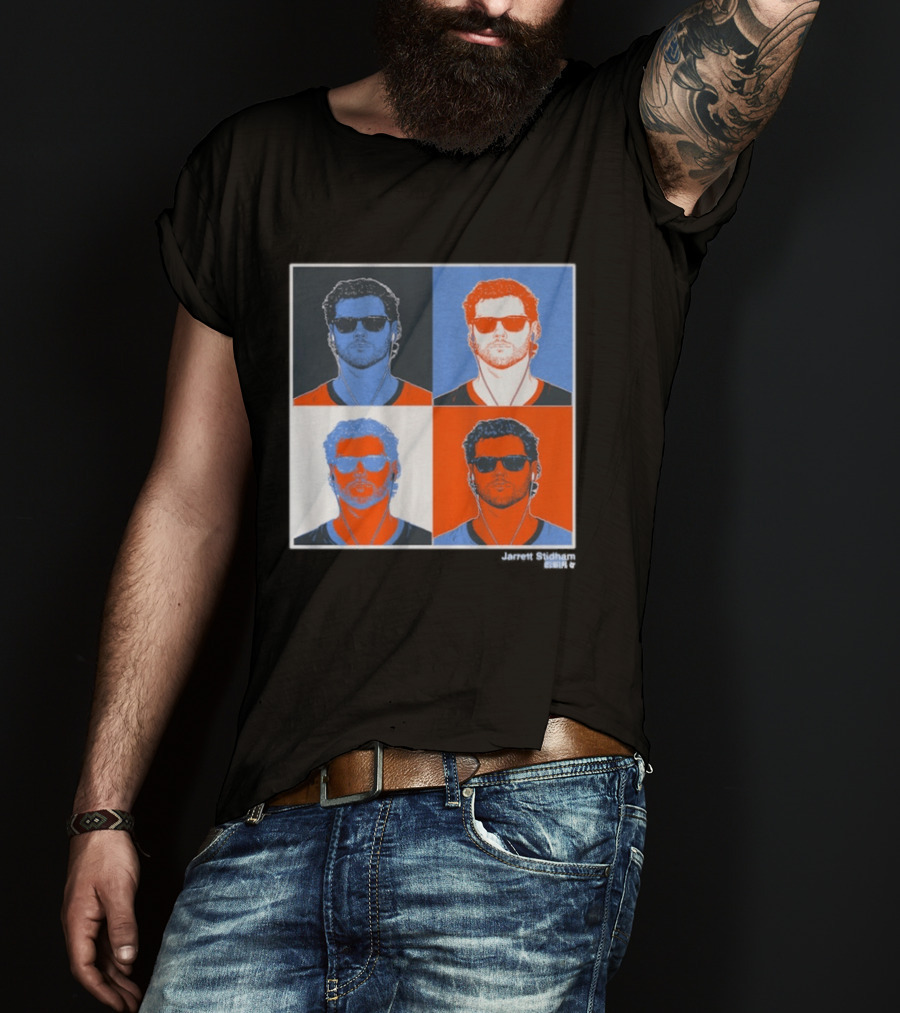 Jarrett Stidham Pop Art Style Sunglasses Quadrant T-Shirt