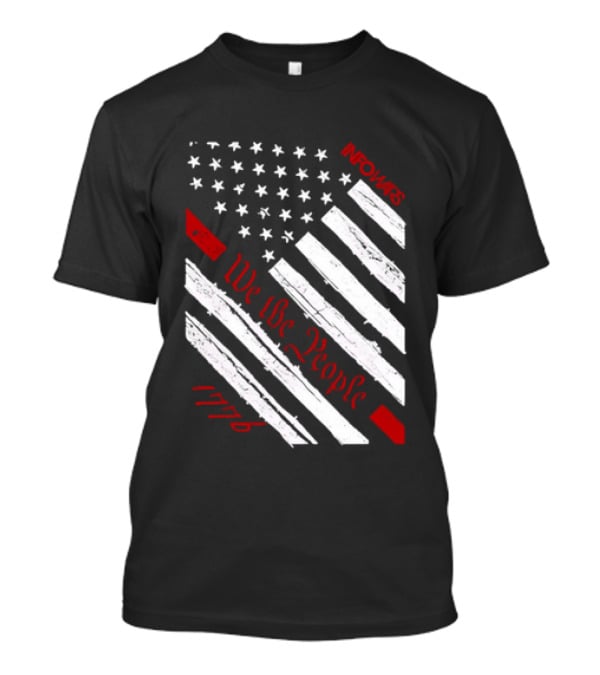 Infowars We The People USA Flag 1776 American Patriot T-Shirt