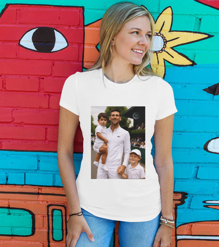 Djokovic Alcaraz And Jannik Kid Australian Open T-Shirt