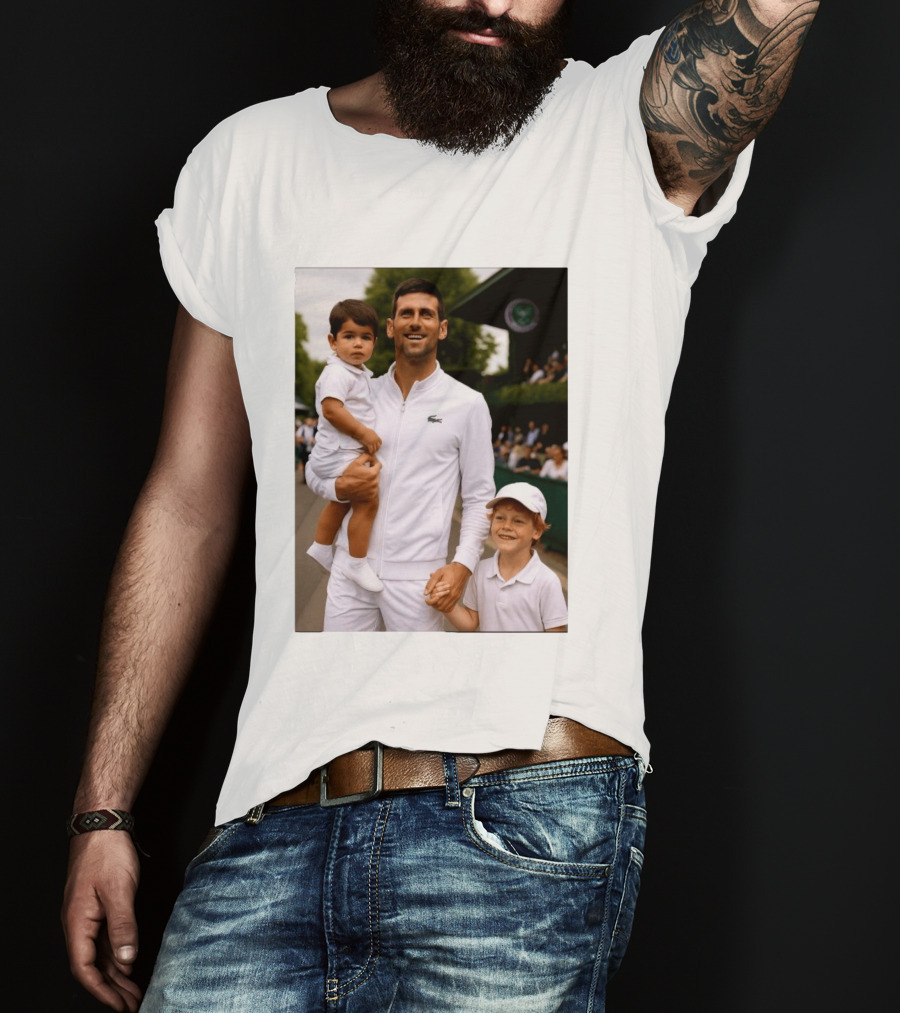 Djokovic Alcaraz And Jannik Kid Australian Open T-Shirt