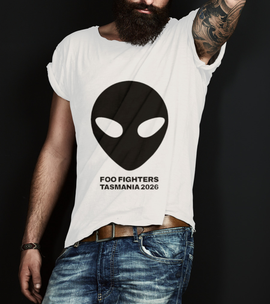 Foo Fighters Tasmania 2026 Alien Tour T-Shirt
