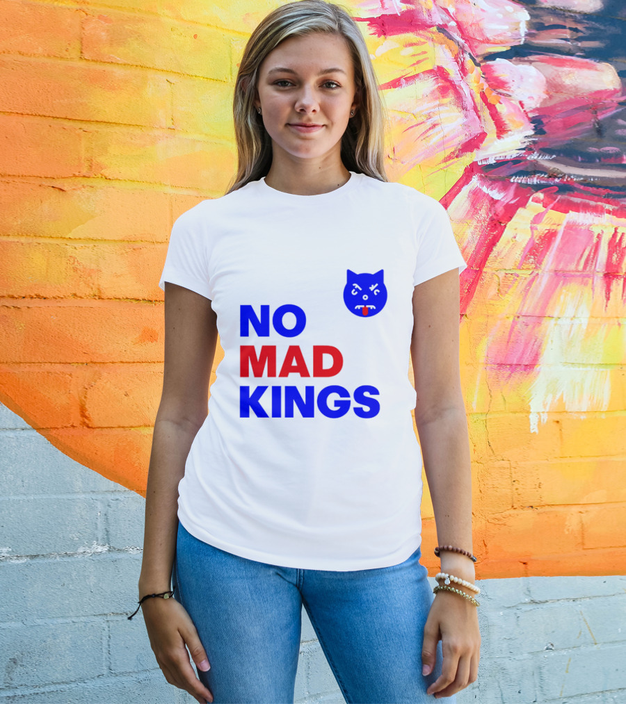 Nomad Kings Blue Red Cat Face T-Shirt