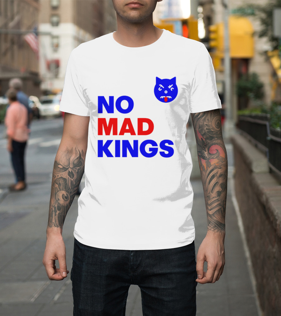 Nomad Kings Blue Red Cat Face T-Shirt