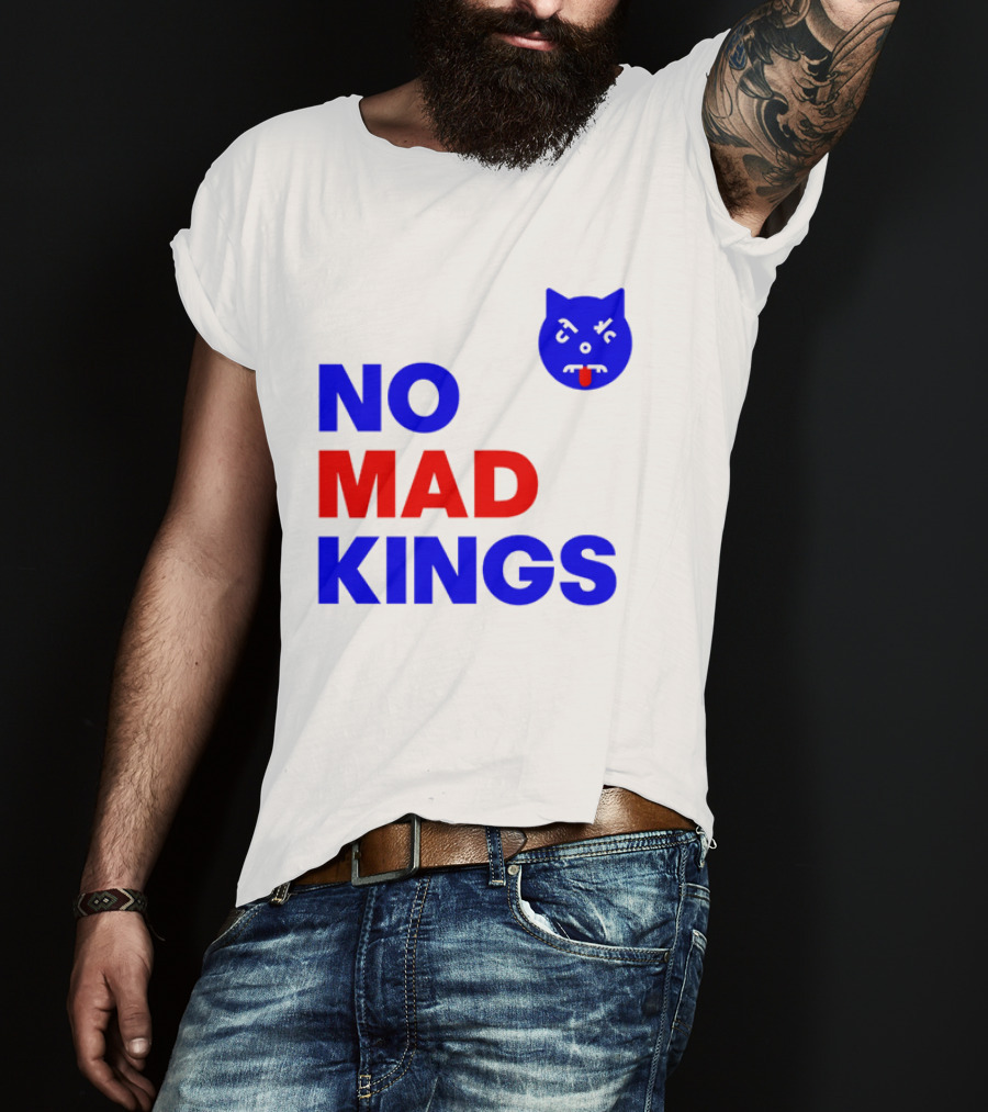 Nomad Kings Blue Red Cat Face T-Shirt