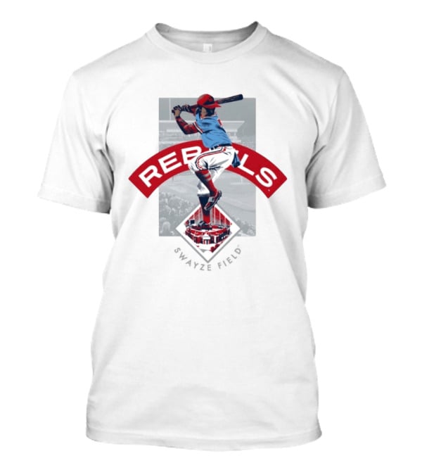 Ole Miss Baseball Hardball Heritage Rebels Iconic Swing Stadium Scene T-Shirt