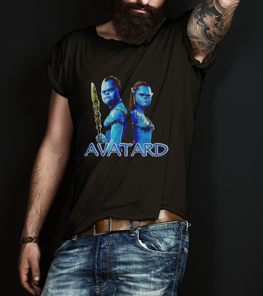 Avatard Meme Blue Characters With Spear T-Shirt