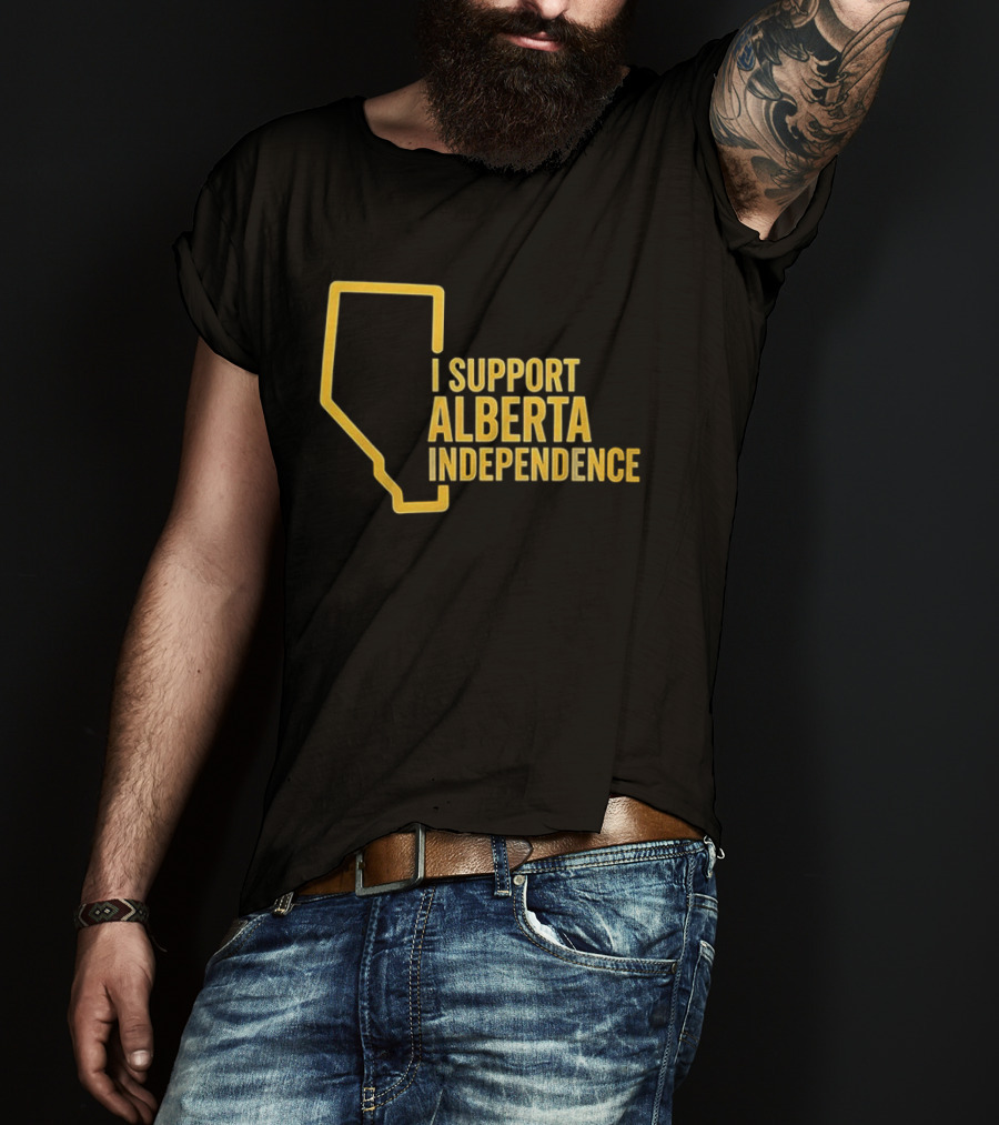 I Support Alberta Independence Map T-Shirt