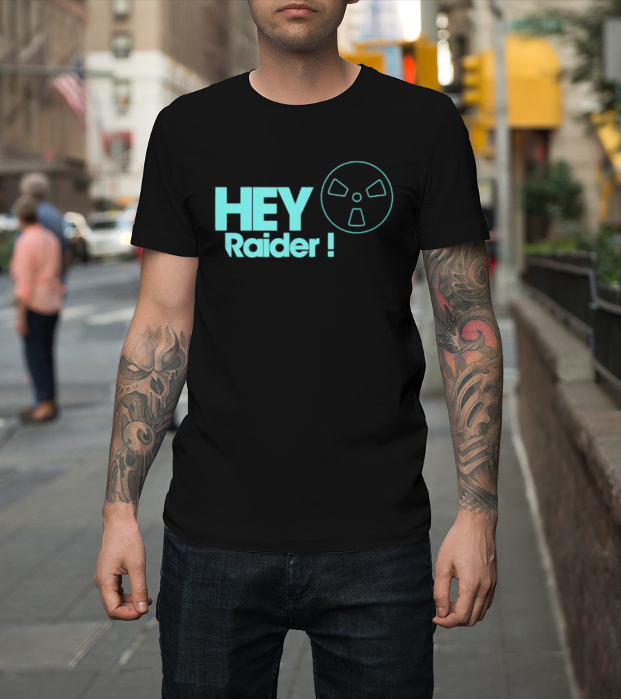 Hey Raider Sci Fi Gamer Safe Pocket Game Humor T-Shirt
